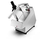 LEEVOT Commercial Vegetable Chopper with 6 blades, Electric Food Processor for Slicing Dicing Shredding, Professional Cheese Grater, 550W Veggie Cutter for Restaurant, Hotel School, Cafeteria, Buffet