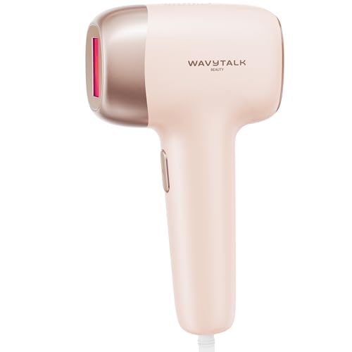 Wavytalk IPL Hair Removal Device, Bare It for Face Body Bikini – Long-Lasting Result & Painless,Full Body in 12 Mins with 24J Dual-Pulse & Ice Cooling, At-Home Use for Women and Men, Corded, Pink
