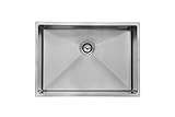 CROCODILE 17x15 Inch 304 Grade 1.2mm Stainless Steel Handmade Kitchen Sink | Single Bowl, Heavy Duty, Anti-Rust, Sound-Dampening Sink for Modern Kitchens
