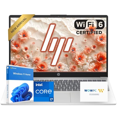 HP Pavilion 15.6" FHD Business Laptop Computer | Intel i7-1255U Processor | 64GB RAM | 4TB SSD | Fast Wi-Fi 6 & Bluetooth | Windows 11 | Long Battery Life | WOWPC USB | Thin & Portable