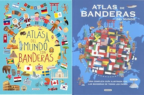 Atlas delmundo con banderas