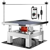 Concrete Vibration Table 13.78×13.78in With Cloth Mat,For Molds Lab Stainless Steel Concrete Vibrating Tool,Governor Adjustment