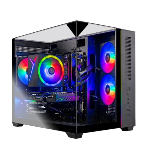 Skytech Gaming Crystal Gaming PC, AMD Ryzen 7 7700 3.8GHz, NVIDIA RTX 5060 Ti 8GB VRAM, 1TB NVMe SSD, 32GB DDR5 RAM 5600, 650W Gold PSU, Wi-Fi, Win 11, Desktop