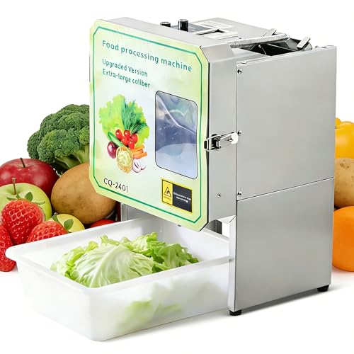 USAJZM Electric Vegetable Chopper & Slicer, Multi-Functional Vegetable Processor Slices, Shreds, Sections, Easy Clean Automatic Shredder for Commercial & Home Kitchen, Salad, Meal Prep