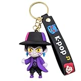 Wanna Party Kpop Demon Hunters Cartoon Keychains, Jinu Keychain for Boys and Girls, Cute Backpack Key Chain Accessories Wristlet chain Return Gift Items for Boys & Girls