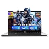 NIMO 15.6" IPS FHD-Gaming-Laptop-Computer, AMD Ryzen 7 8745HS 64GB DDR5 RAM 2TB SSD Radeon 780M-Graphics (8C/16T, up to 4.9GHz Beat R9 7940HS) 100W Type-C Charger Backlit Keyboard Fingerprint
