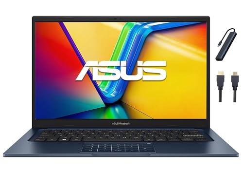 ASUS Vivobook 14 inch FHD Business Laptop, Intel Core i3-1315U, 16GB RAM, 1TB SSD, Windows 11 Home, Intel UHD Graphics, Copilot AI, Wi-Fi, Bluetooth, Quiet Blue with TGY Accessories