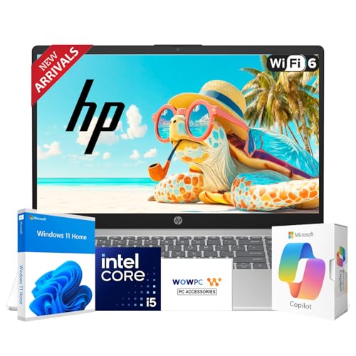 HP New Generation 15.6" Business Laptop, Intel Core i5-1334U(Outperforms i7-1255U), 64GB RAM, 1TB PCIE, Ultra Quiet Design, 14.5-Hour Battery Life, Wi-Fi 6, Bluetooth 5.3, Ethernet, Windows 11