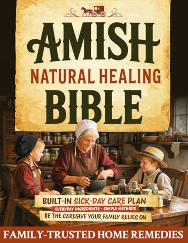 Amish Natural Healing Bible: Be the Caregiver Your Family Relies On When Illness Strikes with Simple, Time-Tested Herbal & Home Remedies Trusted Across Generations | Built-In Natural Sick-Day Plan