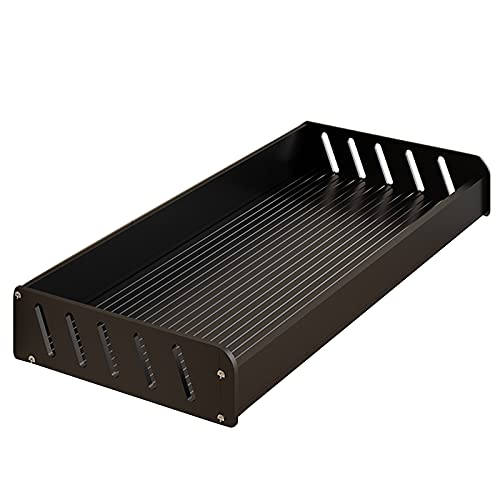 Aluminum Microwave Storage Rack - Wall-Mounted Oven Stand Shelf Kitchen for Spice Jars & Utens Bracket Holder for Small Appliances