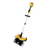 DEWALT 20V Battery Power Broom Sweeper, Cordless Electric Walk Behind Push Sweeper for Cleaning Turf, Grass, Lawn,Snow and Sidewalks, DXSBXA2017-002 (Bare Tool)