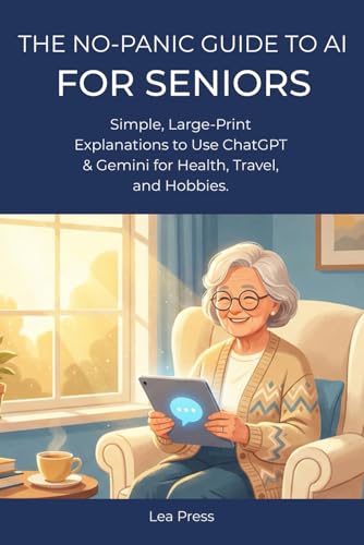 The No-Panic Guide to AI for Seniors: Simple, Large-Print Explanations to Use ChatGPT & Gemini for Health, Travel, and Hobbies