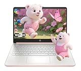 HP Stream 14 Inch Laptop for Student, Intel Celeron N150 (>N4020), 4GB RAM, 128GB UFS, Microsoft 365 with 1TB Cloud Storage, 720p Webcam, Windows 11 S, Long Battery Life, with 5ave Kit, Rose Gold