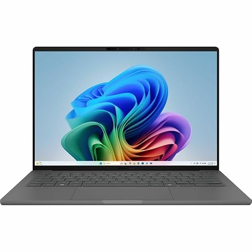 Asus Zenbook A14 UX3407 UX3407QA-PS76 14" Copilot+ PC Notebook - WUXGA - 60 Hz - Qualcomm Snapdragon X X1-26-100-32 GB - 1 TB SSD - Iceland Gray