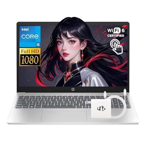 HP 15.6" FHD Touchscreen Laptop, 10-Core Intel i5-1334U(Beat i7-1255U Up to 4.6GHz) 64GB RAM 2TB SSD, Win 11 WiFi6 Bluetooth5.4 Webcam Laptops-Computer for Business Gaming w/GM Accessory