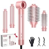 HydraStyl 5 in 1 Hot Air Styler Wrap, Hair Dryer & Blow Dryer Brush with Auto Wrap Curls, 110,000 RPM Hot Air Styler for Fast Drying, Curling, Smoothing, Blowouts & Frizz-Free Volume, No Heat Damage
