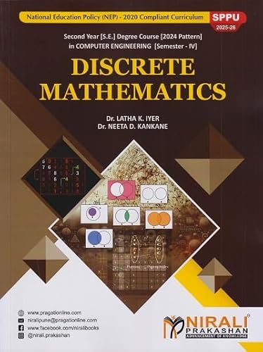 DISCRETE MATHEMATICS for SPPU Second Year [SE] Degree in Computer Engineering Semester 4 | Nirali Prakashan