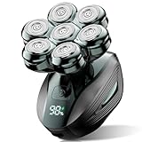 Cyruzi Head Shavers for Bald Men: 7D Floating Electric Razor with Magnetic Removable Head, IPX7 Waterproof Wet or Dry Shaver, LED Display & Type-C Fast Charging