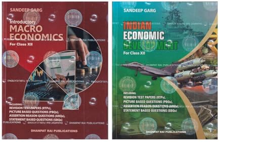 Indian Economic Development and Introductory Macroeconomics Class 12 Sandeep Garg | Set of 2 Books | Latest Revised Edition of Sandeep Garg Class 12 Economics 2026-27 Exams