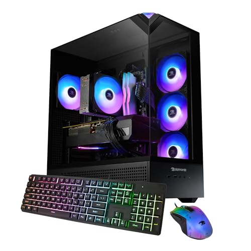 iBUYPOWER Element Gaming PC Desktop Computer Intel Core i7 14700F CPU, NVIDIA GeForce RTX 5070 12GB GPU, 32GB DDR5 RGB 5200MHz RAM, 1TB NVMe SSD, Windows 11 Home, Gamer Keyboard and Mouse - EBI7N5704