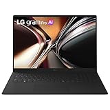 LG gram Pro 17-inch Thin and Lightweight Dual AI Laptop Computer, Windows 11 Home, Copilot+ PC, Intel Core Ultra 7 355 Processor, 16GB RAM, 1TB SSD - Obsidian Black