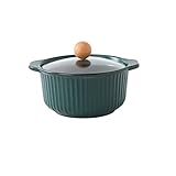 PUCNHZYNW Stock Pot Small Ceramic Casserole Vertical Pattern Soup Pot Cooking Appliances Kitchen Appliances Frying Pan Kitchen Appliances