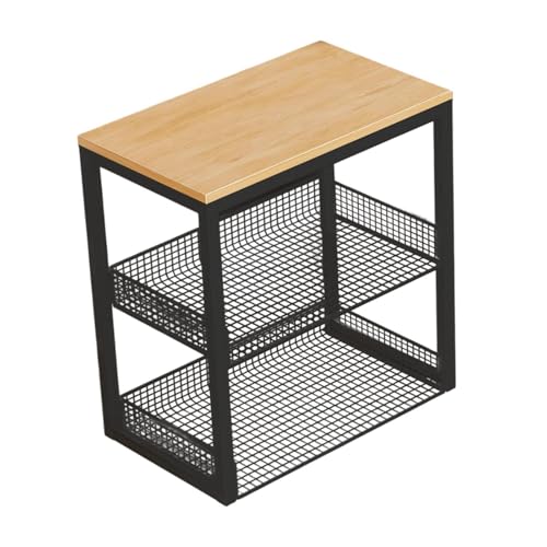 KCHFEVQ Mini Washing Machine Stand, Rice Cooker Stand, Air Fryer Stand, Small Appliance Stand for Kitchen, Bakery, Office, and Garage, Black