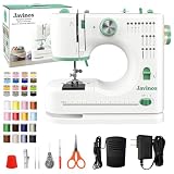 Javinos Sewing Machine for Beginners, 16 Stitches, Portable for Home Use